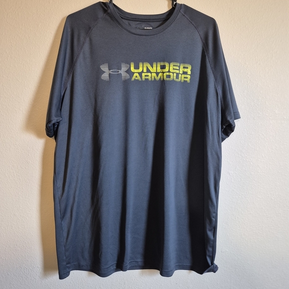 Under Armour Blue Short Sleeve Tee Performance Shirt - Picture 1 of 4